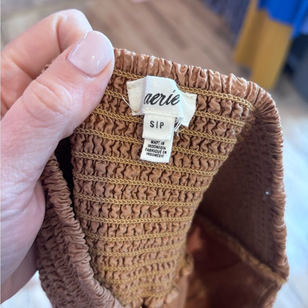 Aerie Tan Mini Skirt - Picture 5 of 8